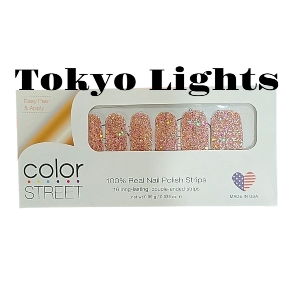 NWT Tokyo Lights retired COLOR STREET Nail Polish Strips
